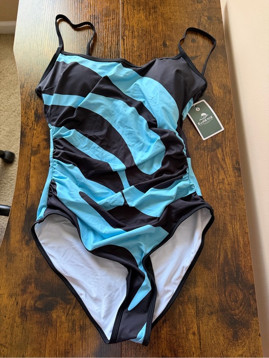 EoMENIE Other - Seafoam & Black One-Piece Swimsuit by EoMENIE